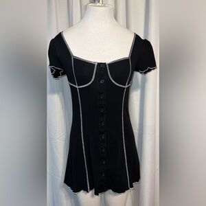 Current Mood contrast stitch mini dress labeled size M [J-32]